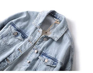 Veste en jean longue surdimensionnée décontractée d'hiver de qualité supérieure pour hommes et femmes à prix avantageux - Product Image 3