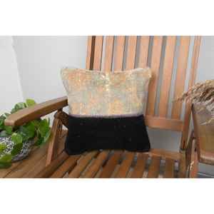 Beige Wool Kantha Patchwork <b>Pillow</b> 14x14 Inch Luxury Vintage Embroidered Fluffy Rustic <b>Throw</b> <b>Pillow</b> for Floor Use - Product Image 1