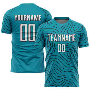 Camisetas de Fútbol Personalizadas al Por Mayor, 100% Poliéster, Manga Corta, Transpirables, de Secado Rápido, Ligeras, con Logotipo Personalizado Sublimado - Product Image 3