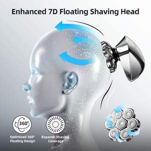 Afeitadora Eléctrica Recargable USB para Hombre, Maquinilla de Afeitar Rotatoria, Resistente al Agua IPX7, Cortadora en Húmedo/Seco, Kit de Cuidado Personal 5 en 1 - Product Image 5