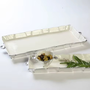 ถาดเสิร์ฟอาหารสแตนเลสพร้อมหูจับถาดใส่อาหารในห้องครัวงานแต่งงานงานทำมือปลอดภัยในห้องครัว - Product Image 1