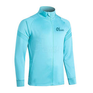 Chaqueta Deportiva de Manga Larga con Cuello Alto y Logotipo Frontal para Entrenamiento de Invierno, para Correr, Gimnasio y Fitness - Product Image 3