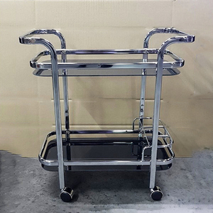 Chariot à thé à 3 niveaux en métal SF-349-03-CR-CLG - Product Image 6