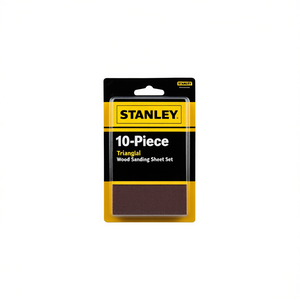 Ensemble de 10 feuilles de ponçage triangulaires en bois Stanley pour le travail du bois - Product Image 2