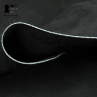 Cuir de vachette suédé noir 100 % authentique et biologique, tanné de qualité supérieure, épaisseur 0,5-1,5 mm, matériau fendu pour la décoration intérieure, les meubles et les accessoires artisanaux (OEM)