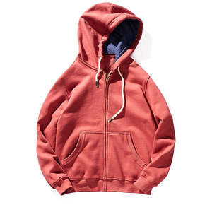 Wholesale High Quality <b>Men's</b> <b>Zipper</b> <b>Hoodie</b> Heavyweight 100% Cotton Fleece <b>Men</b> Zip Up Hoodies Custom Logo Printed <b>Hoodie</b> - Product Image 4