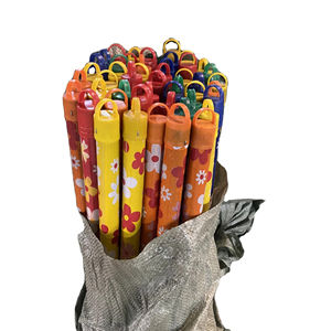 Bâton de vadrouille en bois de 120cm de long avec tête de balai en PVC pour le nettoyage et l'entretien ménager balais et pelles à poussière durables - Product Image 1