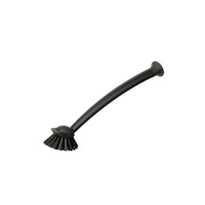 Spazzola per piatti in plastica con ventosa nera - Product Image 2