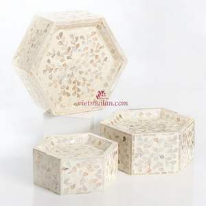 Base para Pastel Hecha a Mano con Núcleo de Bambú y Madreperla, No Tóxica, Ecológica, para Decoración de Mesa de Postres en Ramadán, Procedente de Vietnam - Product Image 1