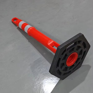 Meilleur fabricant T-Top réfléchissant PVC plastique caoutchouc délinéateur de trafic Bollard flexible pour les applications routières - Product Image 5