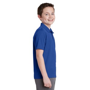 Polo à manches courtes pour jeunes RacerMesh évacuant l'humidité True Royal Blue - Product Image 3