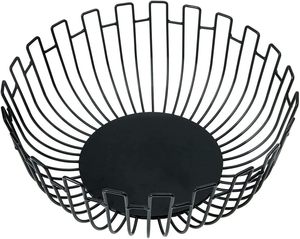 ถาดตะกร้าผลไม้โลหะกว้างพร้อมกรอบแข็งแรงเหมาะสำหรับเก็บผักผลไม้หรือขนมอบ - Product Image 1