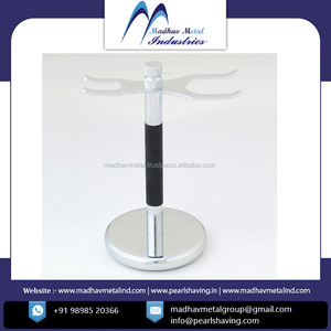 Support de blaireau de rasage de dernière qualité Rasoir en métal en laiton et support de brosse à bas prix - Product Image 4