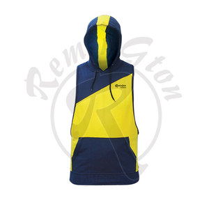 เสื้อฮู้ดแขนกุดสำหรับผู้ชายเสื้อผ้าผู้ชายเสื้อมีฮู้ดแนวสตรีทเสื้อผ้าออกแบบโลโก้ได้ตามต้องการ - Product Image 1