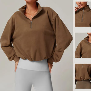 Vêtements de sport en tricot écologiques personnalisés Sweats à capuche à épaules tombantes pour l'hiver Respirant Casual Streetwear Front - Product Image 2