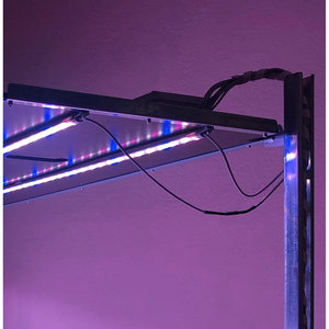 Chariot à roulettes DC avec kit d'éclairage LED pour micro-légumes - Grand cadre en ABS et acier galvanisé - Product Image 3