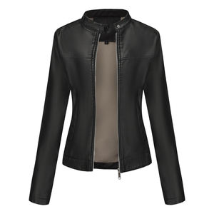 Veste en cuir véritable pour femmes, vêtement d'extérieur tendance, idéale pour les tenues décontractées d'hiver et le style urbain - Product Image 4