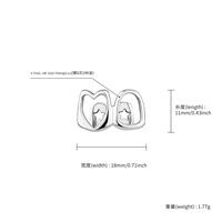 Grillz dentaires en laiton poli miroir, motif cœur creux, style Hip Hop, couleur or et argent, pour bijoux de fête d'Halloween, vente en gros