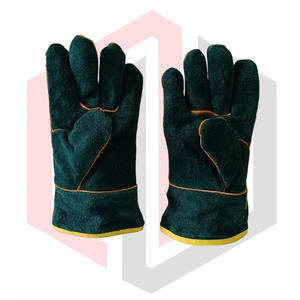 Gants en cuir de vachette très confortables imperméable sécurité du travail d'hiver travail industriel jardinage anti-dérapant - Product Image 1