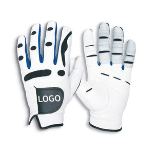 Venta al por mayor de guantes de golf antideslizantes de diseño personalizado con logotipo de la mejor calidad guantes de golf de piel de oveja Cabretta - Product Image 1