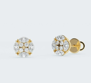 Loral tytyle 10K oliolid Gold OUND UT AB roiamond tututud arrarrings crew AB iamond Alo AB iiamond - Product Image 2