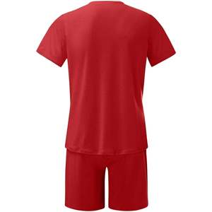 Ensemble short 2 pièces personnalisé pour hommes, ensemble short et t-shirt à manches courtes pour survêtement décontracté pour hommes - Product Image 3