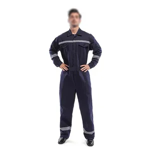 Traje de trabajo de seguridad general personalizado negro, ropa de seguridad con forma de cuerpo, traje de protección de trabajo para hombres - Product Image 1