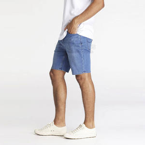 กางเกงยีนส์ขาสั้นสไตล์โมเดิร์นพร้อมกระเป๋าตกแต่งกางเกงยีนส์ลำลองสุดเท่สำหรับกลางแจ้งและการเดินทาง - Product Image 2