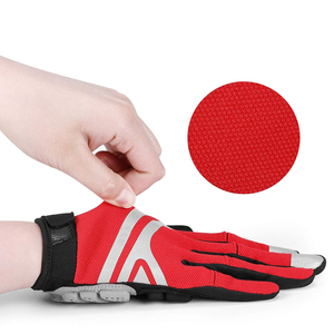 ถุงมือปั่นจักรยานหนัง PU แบบเต็มนิ้วสำหรับทุกเพศถุงมือขี่จักรยานแบบออฟโรดทนทานพร้อมที่จับสบายกันลื่นสำหรับการขับขี่ในฤดูร้อน - Product Image 3