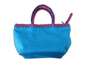 2022 nouveauté luxueux sac fourre-tout en Polyester recyclé pour les femmes poignée tissée à la main fermeture à glissière broderie perles - Product Image 3