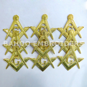 JOYA MASÓNICA REGALIA REAL Y SELECTA MAESTRO CHAPADO EN ORO-JOYA MASÓNICA REGALIA-JOYA MAESTRA PASADA - Product Image 5