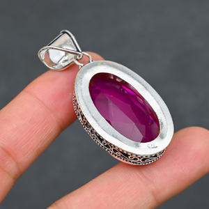 925 Silver Luxury <b>Statement</b> <b>Necklace</b> 22g Weight - Product Image 3