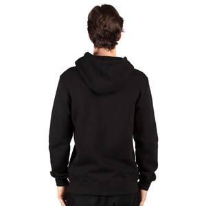 Sweat à capuche zippé en molleton français pour homme, coupe ample, poches kangourou, noir - Product Image 2