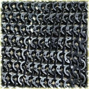 เสื้อเกราะเฮบเบิร์คเหล็กอ่อนขนาด09มม. งานแฮนด์เมดทำด้วยมือเครื่องซักหมุดเรียบแบบไม่มีแขนงานฝีมือทำจากโลหะ - Product Image 5