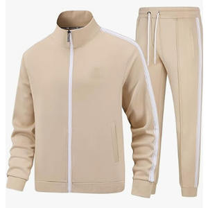 Survêtement de sport à fermeture éclair du meilleur style de survêtement pour hommes avec logo personnalisé vente en gros - Product Image 3