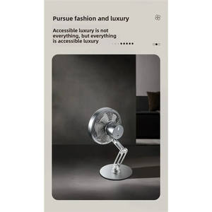 Ventilateur de bureau créatif en métal B89B - Alimentation électrique avec commande mécanique pour une utilisation en extérieur et en intérieur - Product Image 2