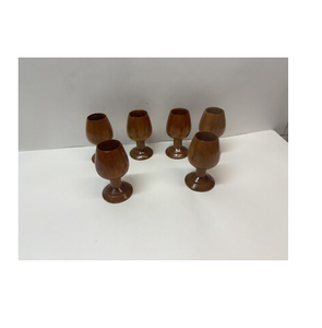 Copa de vino de madera Fabricación al por mayor Cerveza y whisky Copa de vino Artesanías Para fiestas Usadas - Product Image 1