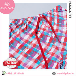 Conjunto de pijama de 2 piezas de calidad superior para mujer de algodón 100% de fabricante profesional, vestido verde de media noche de verano para primavera - Product Image 5