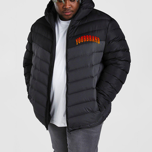 Chaqueta acolchada personalizada de alta calidad para hombre, chaqueta acolchada con capucha de nuevo diseño, abrigo cálido de bloque de Color, chaqueta de burbujas de invierno para hombre - Product Image 4