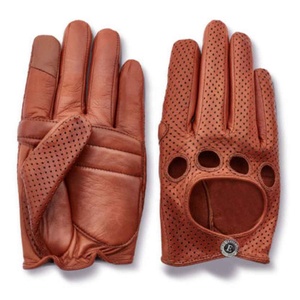 PromotionMen gants en cuir véritable peau de mouton véritable gants de conduite d'hiver en peau de chèvre pour pilote hommes - Product Image 2