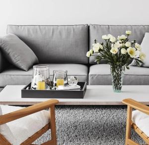 Nueva llegada de madera natural bandeja para servir con asas rectángulo otomano decoración plato artículos para el hogar al por mayor de La India - Product Image 5