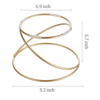 Support à gâteau en métal au design unique, finition dorée brillante, présentoir à desserts, support pour collations, pizza, burger, thé, table, fait main