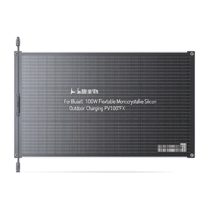 For Bluetti 100W <b>Portable</b> <b>Solar</b> <b>Panel</b> Set of 2 Flexible Monocrystalline Silicon Outdoor Charging PV100FX - Product Image 2