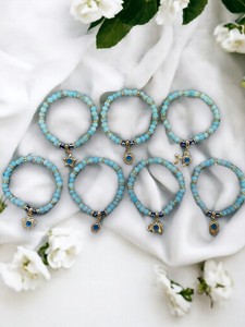 Pulsera Elástica con Cuentas de Piedra DAFNI BIG PAZAR, Piedras de Cristal, Diferentes Diseños, Unisex, Regalo, Hecho en Estambul, Número de Modelo 44 - Product Image 2
