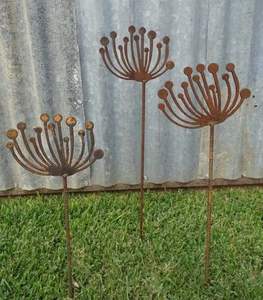 Metal <b>garden</b> <b>stakes</b> outdoor <b>decor</b> for yard plants durable rust resistant weatherproof handcrafted strong artistic design - Product Image 2
