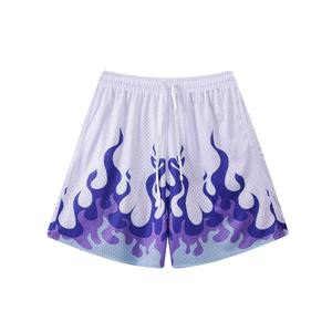 Short de basket-ball personnalisé solide impression numérique confortable polyester coton hommes sport séchage rapide maille respirant - Product Image 5