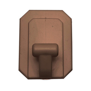 Gancio Gigante in Plastica Adesivo Marrone - Product Image 1