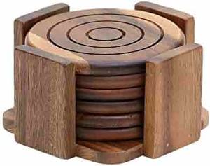 Elegant <b>Wooden</b> <b>Coasters</b> for Dining Tables & Home Decor Available from India - Product Image 5