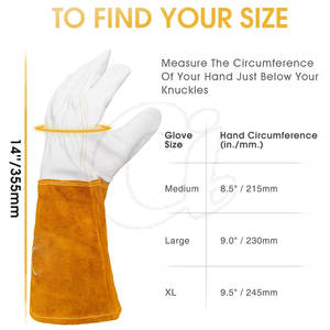 Vêtements de protection Gants de soudage Tig Nouveau style Gants de soudage Tig Design unique Gants de soudage Tig - Product Image 3