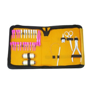 Kit de aplicación de extensión de cabello de Metal de Color con logotipo totalmente personalizado, Micro panes, herramientas de tejido de fusión de queratina para profesionales - Product Image 5